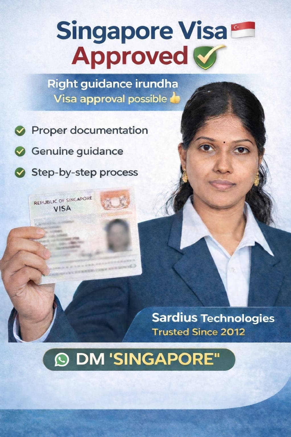 Official Singapore Visa Stamp Handover